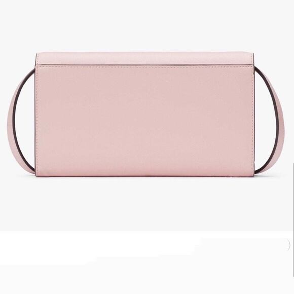NWT - Kate Spade Dana Small Flap Crossbody Saffiano, Rose Smoke - Picture 4 of 11